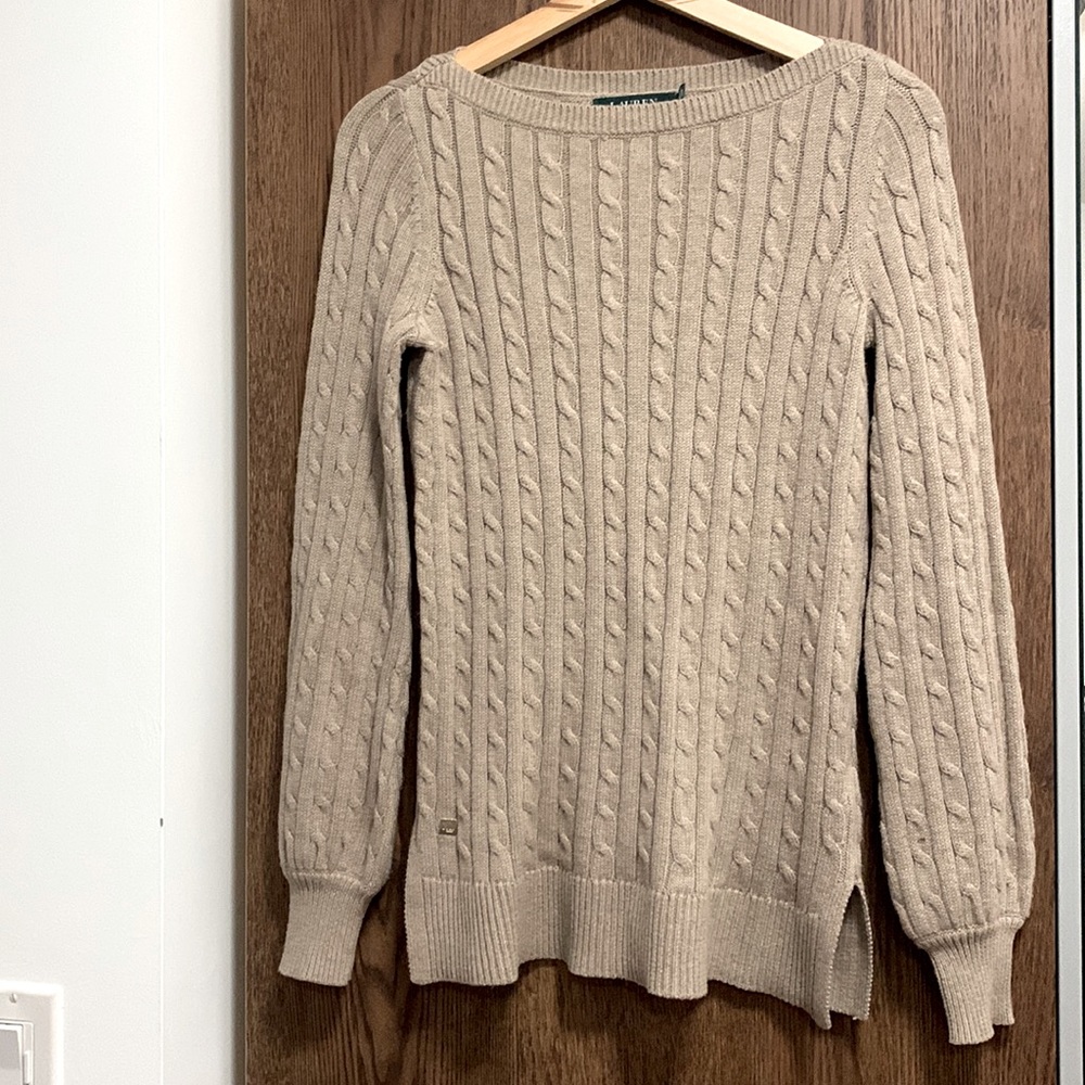 Ralph Lauren cable knit sweater XS